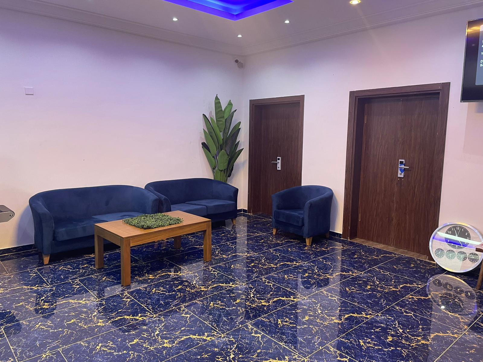 Comfortable reception lounge at Dorwaila Inn & Suites Hotel